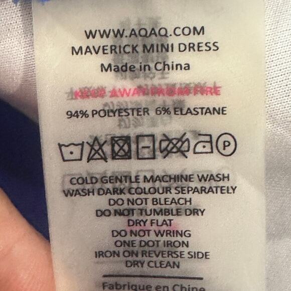 AQ/AQ Maverick Colbat Blue Halter Mini - As Seen on TV - EUC Sz 2 - Picture 6 of 6